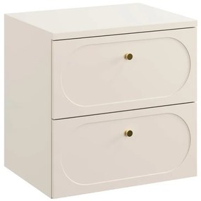 Závěsná skříňka pod umyvadlo Donna s deskou 60 cm písková