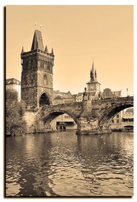 Obraz na plátne - Karlov most v Prahe - obdĺžnik 7259FA (100x70 cm)