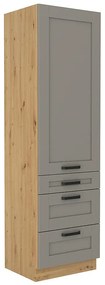 Kuchynská skrinka Luna claygrey/artisan 60DKS-210 3S 1F