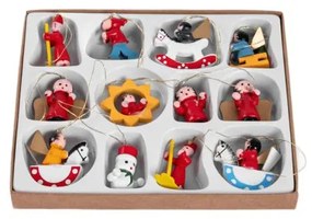 Závesná vianočná dekorácia CHRISA 713606 (12 ks)