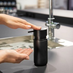 Wenko Keramický dávkovač mydla Silo 250 ml, čierna