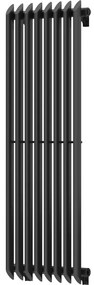 Mexen Atlanta dekoratívny radiátor 1200 x 405 mm, 646 W, Čierna - W211-1200-405-00-70