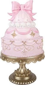 Luxusná dekoratívna torta v ružovo-zlatom prevedení - Ø 19*33 cm