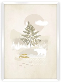 Plagát Beige Abstarct II