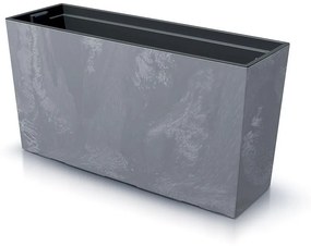 Truhlík s vkladom CORBI II 77 cm tmavosivý