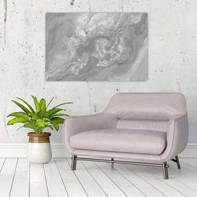 Obraz - Mramor v čiernobielej (90x60 cm)