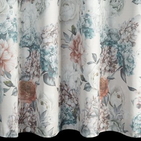 ZÁVES NA KRÚŽKOCH ANETT 140X250 CM KVETY