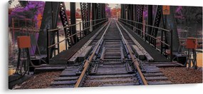 Obraz železničného mosta (120x50 cm)