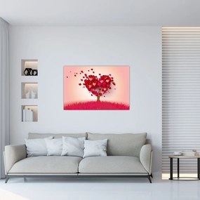 Obraz srdcového stromu (90x60 cm)