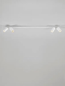 Minimalistické bodové svietidlo Oso 4 Biela