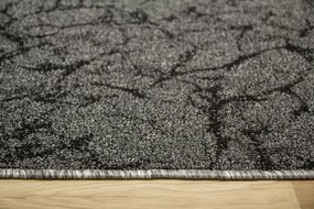 Koberec Marble 75 mramor, sivý / čierny