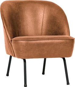 BePureHome Vogue kožené kreslo - Hnedá