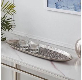Eglo 427005 - Dekoračný podnos FORLEYET 16,5x54 cm strieborná