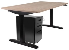 Súprava: stôl Alto 102 Black + kontajner