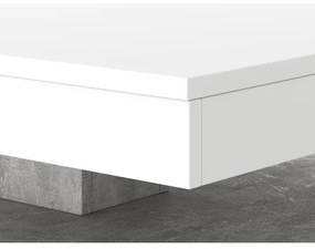 Konferenčný stôl TIMO biely/sivý betón