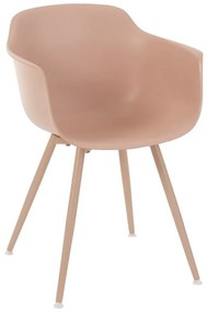 Ružová plastová stolička Swing - 54 * 57 * 80 cm