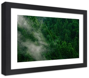 Gario Plagát Hmla nad lesom Farba rámu: Čierna, Rozmery: 60 x 40 cm