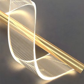 Toolight Toolight, LED nástenné svietidlo 5W, 500lm, G032-W, zlatá, OSW-09700