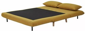 2-místná pohovka Spike 147 cm hořčicově žlutá