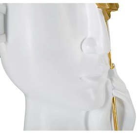 Biela váza z polyresínu 27 cm Fiore – Mauro Ferretti