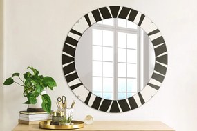 Okrúhle ozdobné zrkadlo na stenu Geometria abstrakcie fi 60 cm