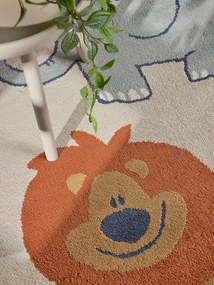 Hanse Home, Detský koberec Adventures 106409 Cream Multicolor kruh, 160x160 (priemer) kruh, viacfarebná, detská izba