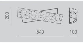 Gea Luce CAMILLA A M arg - Nástenné svietidlo CAMILLA 4xE14/28W/230V 54 cm stř.