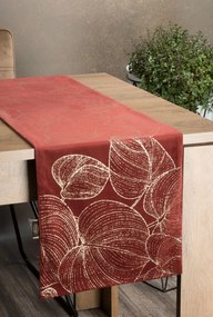 Dekorstudio Elegantný zamatový behúň na stôl BLINK 16 tehlový Rozmer behúňa (šírka x dĺžka): 35x180cm