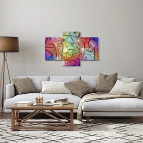 Obraz - Polygonálna abstrakcia (90x60 cm)