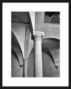 Rámovaný obraz Architektúra 40x50 cm, čiernobiely%