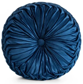 Dekorstudio Okrúhly vankúš VELVET95 v granátovej farbe - priemer 40cm