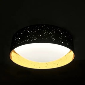 LED Stropné svietidlo TULUZA LED/24W/230V pr. 40 cm čierna