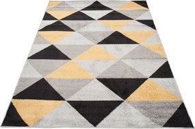 TA Koberec C945C ŠEDÁ/ŽLTÁ AZÚROVÁ Rozmer: 80x150 cm