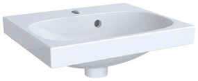 GEBERIT Acanto závesné umývadielko s otvorom, s prepadom, 450 x 380 mm, biela, s povrchom s KeraTect, 500.636.01.8