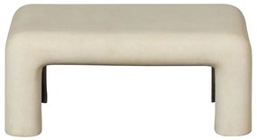 Krémové konferenčné stolíky v súprave 2 ks v dekore kameňa 42x92 cm Stani – WOOOD