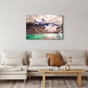 Obraz horského jazera (90x60 cm)