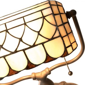 Stolná lampa Tiffany Tricia - 26 * 21 * 37 cm E27 / Max 60W