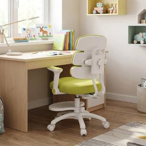 Detská rastúca stolička Neoseat KIDDY THREE — látka, prateľný poťah, zelená