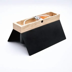 Stropné svietidlo ESME 2xE27/15W/230V čierna/dub