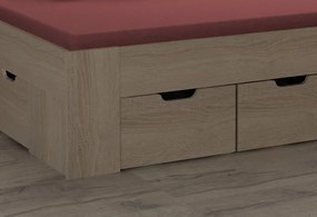 Posteľ Astral 160x200 cm, dub sonoma