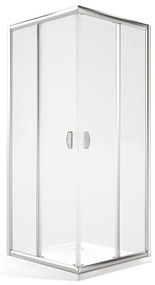 Roltechnik Sprchovací kút MS2L + MS2P s dvojdielnymi posuvnými dverami 90 cm 100 cm