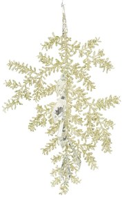 VIANOČNÁ DEKORÁCIA PL 88 SADA 6KS 10X25 CM ŠAMPANSKÉ