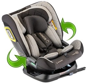 Bomimi autosedačka IDEAfix i-size 360° 40-150, metalic melange