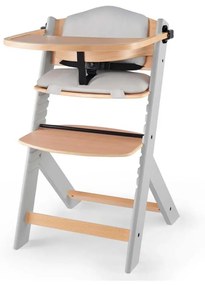 KINDERKRAFT - Detská jedálenská stolička s polstrovaním ENOCK šedá