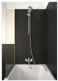 Hansgrohe Croma Select E, sprchová súprava Vario so sprchovou tyčou 65 cm, biela/chrómová, HAN-26582400
