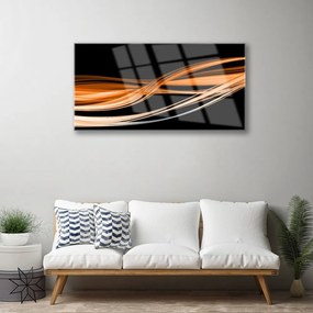 Skleneny obraz Abstrakcia vlny art umenie 120x60 cm