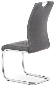 BONTEC Jedálenská stolička, sivá, látka, DCL-405 GREY2 Farba: Šedá
