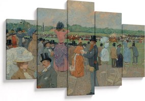 Obraz - Jean-Louis Forain, The Races at Longchamp, reprodukcia (150x105 cm)