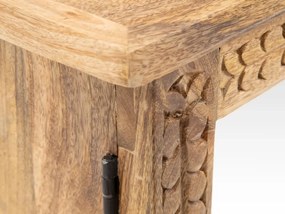 furniture-nabytek.cz - Masívna zrkadlová skrinka Santa Cruz z dreva mango, povrchová úprava, prírodná