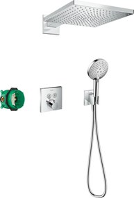 Hansgrohe Raindance E, sprchový systém 300 1jet s termostatom ShowerSelect Square, chrómová, HAN-27952000